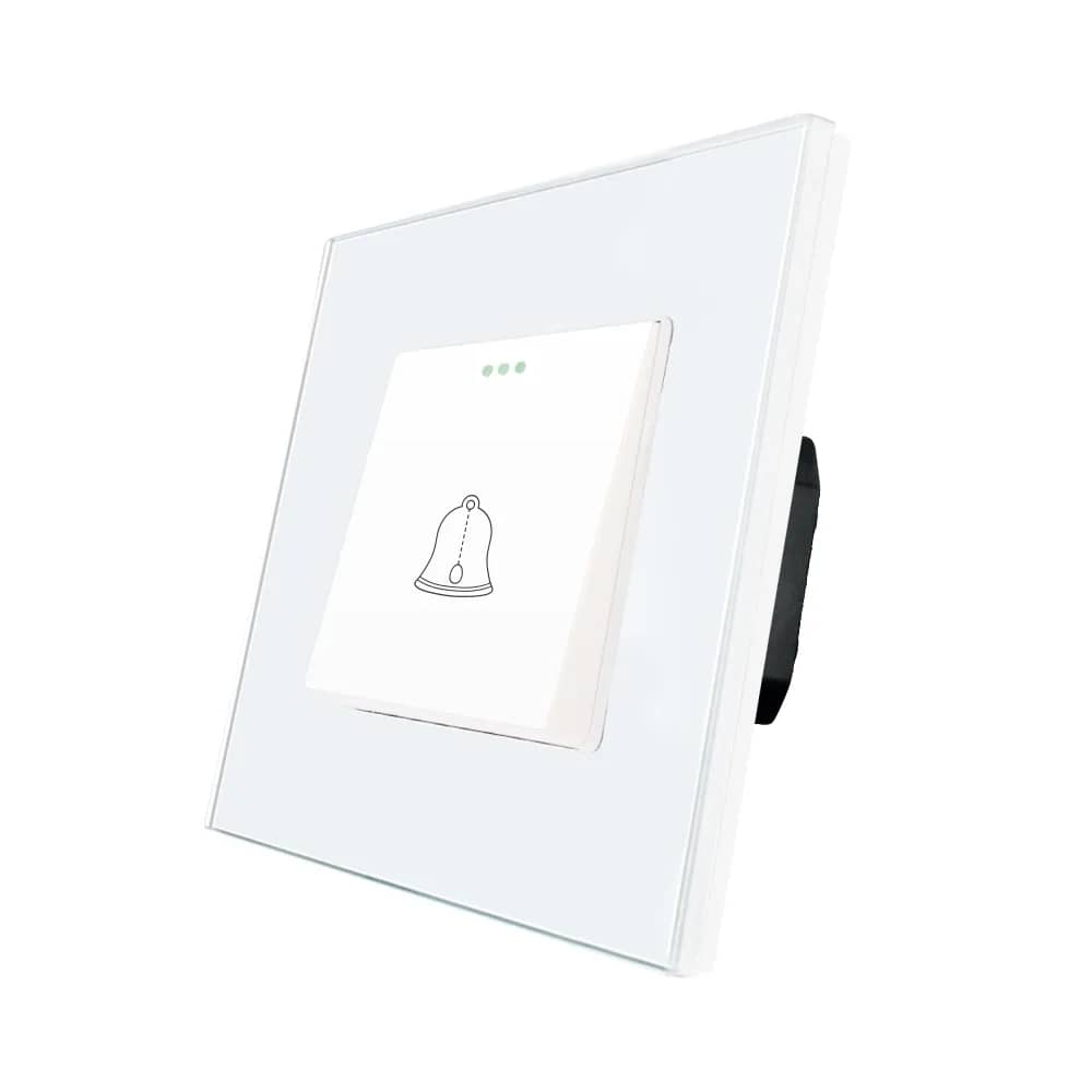 Luxion Mechanical Doorbell Push Button with Glass Frame