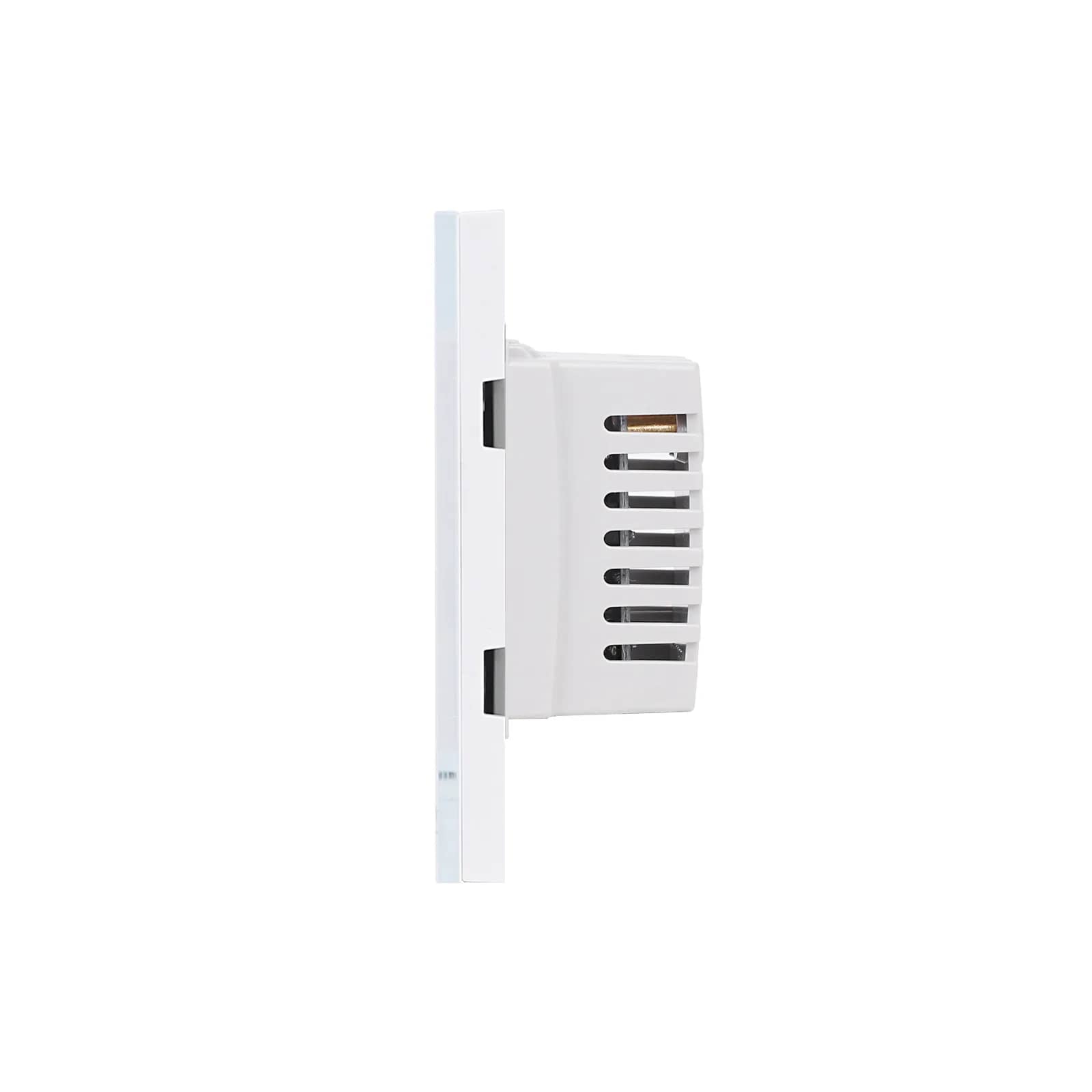 Luxion Schuko Socket + Night Light with Glass Frame – Italian Standard, 3M – White — image 3