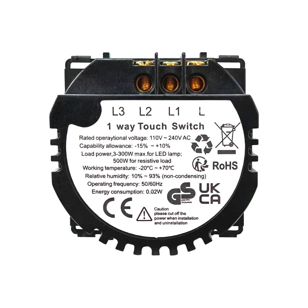 Luxion Silicone Touch Light Switch Module – 2 Gang (LX-ST-201) — image 4