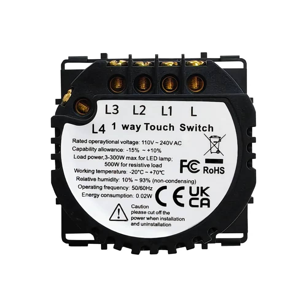 Luxion Silicone Touch Light Switch Module – 4 Gang (LX-ST-401) — image 4