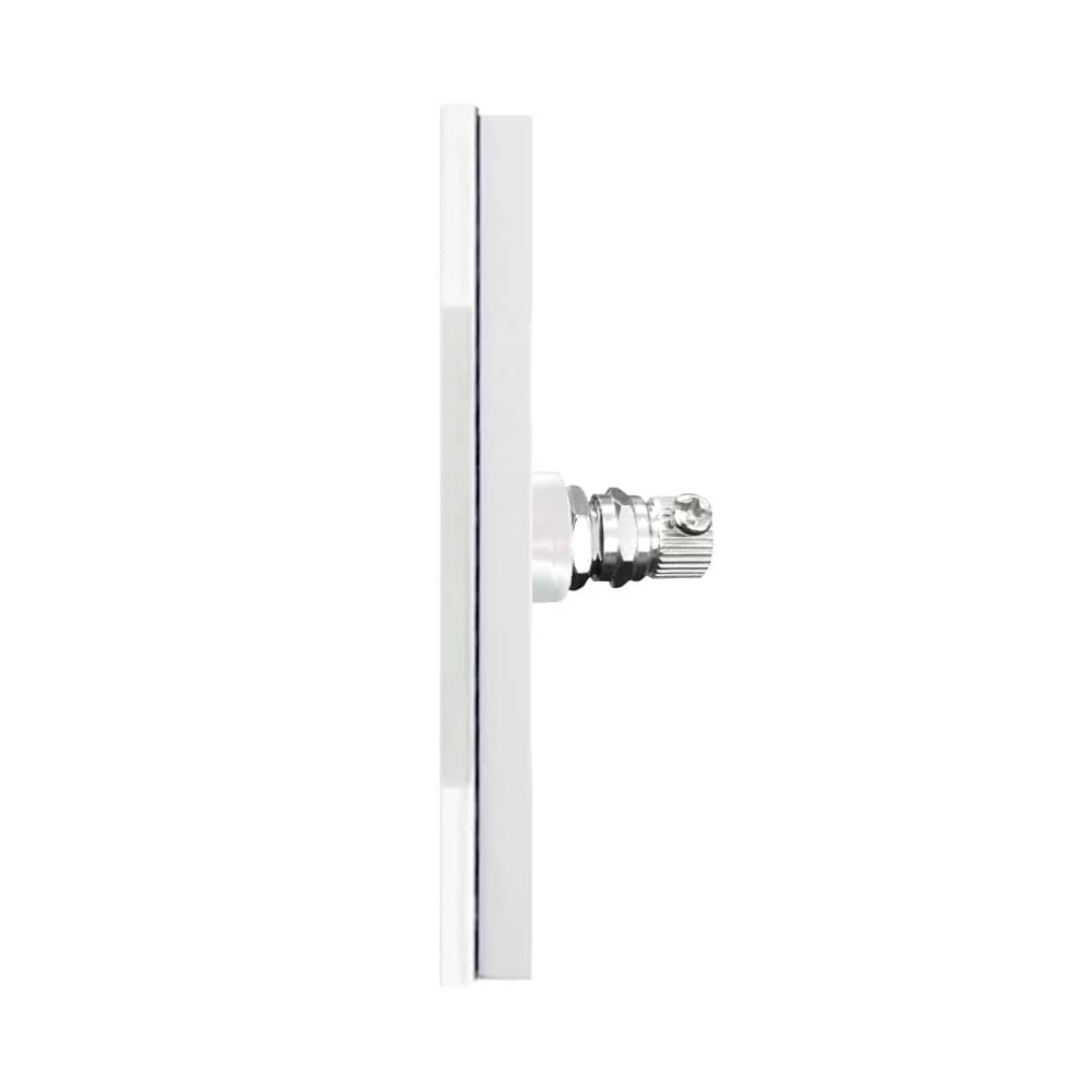 Luxion TV Socket with Glass Frame – White — image 3