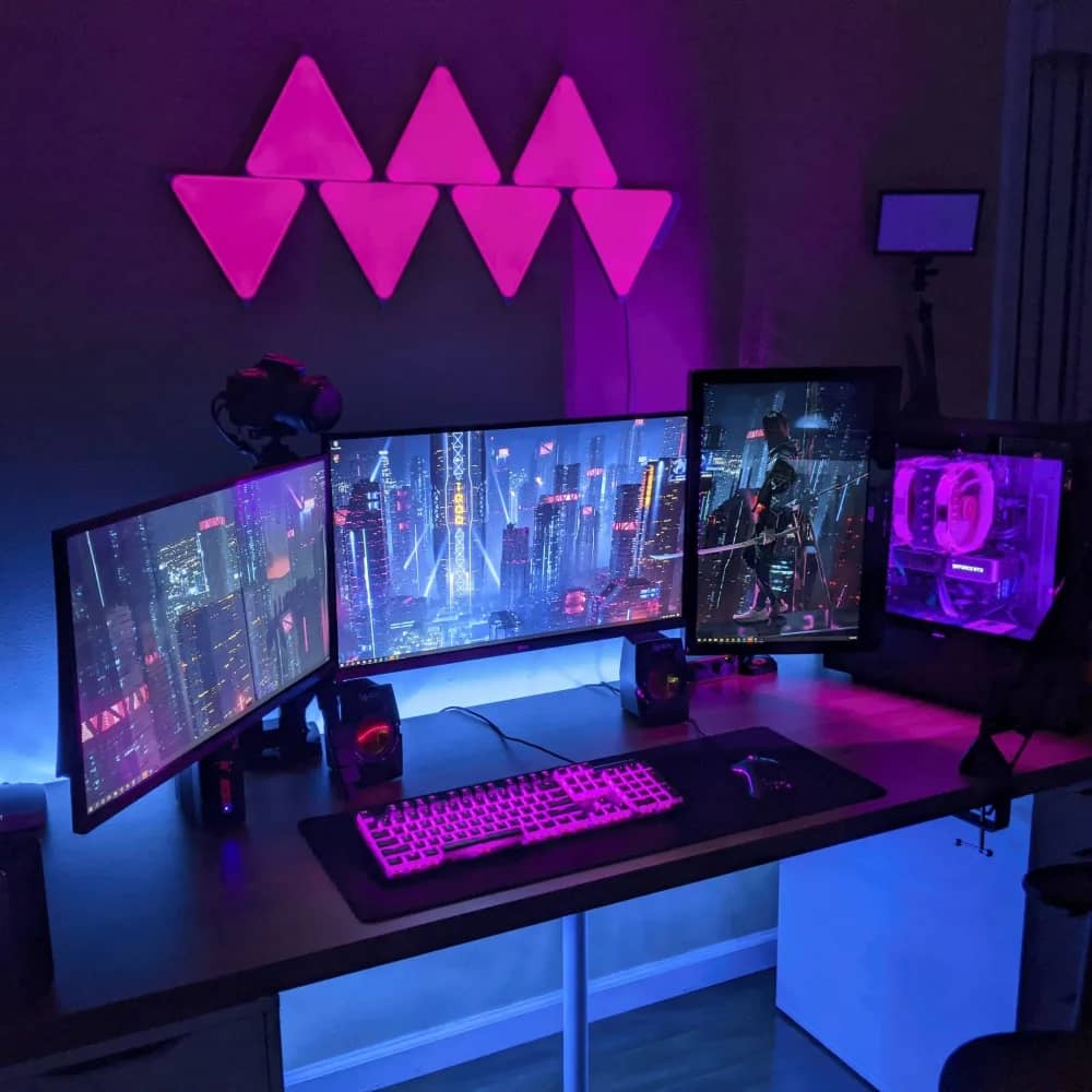 Nanoleaf Shapes Triangles Light Panels Expansion Pack – 3 Panels, 16 Million Colours, RGBW LED, Adjustable Colour Temperature (NL47-0001TW-3PK) — image 6