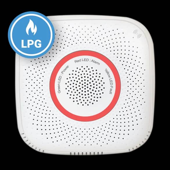 Shelly Gas LPG Smart Wireless Gas Detector – 70 dB Alarm, App Notifications