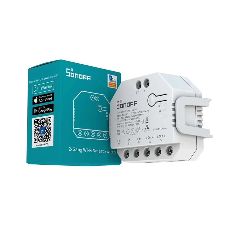 Sonoff Dual R3 2-Channel Wi-Fi Smart Relay with Energy Monitoring and Scheduling – 2.4 GHz — image 5