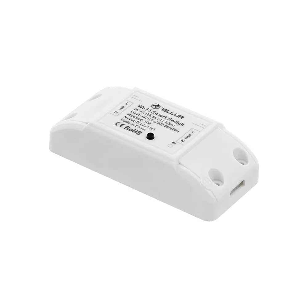 Tellur Wi-Fi Smart Relay – App Control, Automations, 2200 W