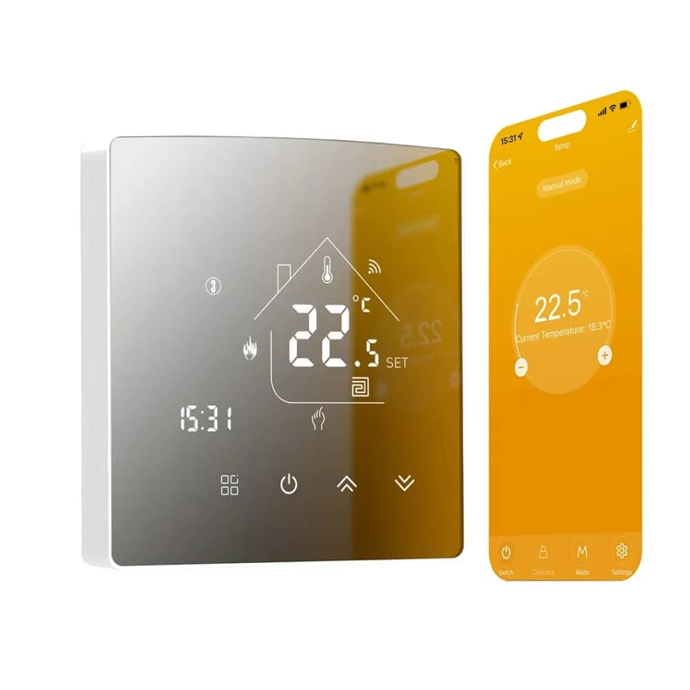BeOk TGR85-WIFI-WPB Wi-Fi Thermostat for Gas Boiler Heating – Programmable, App Control – Mobile App Control