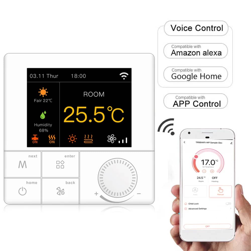 BeOk Wi-Fi Thermostat for Electric Underfloor Heating TCR8-WIFI-EP(16A) – Save Energy, Smarter