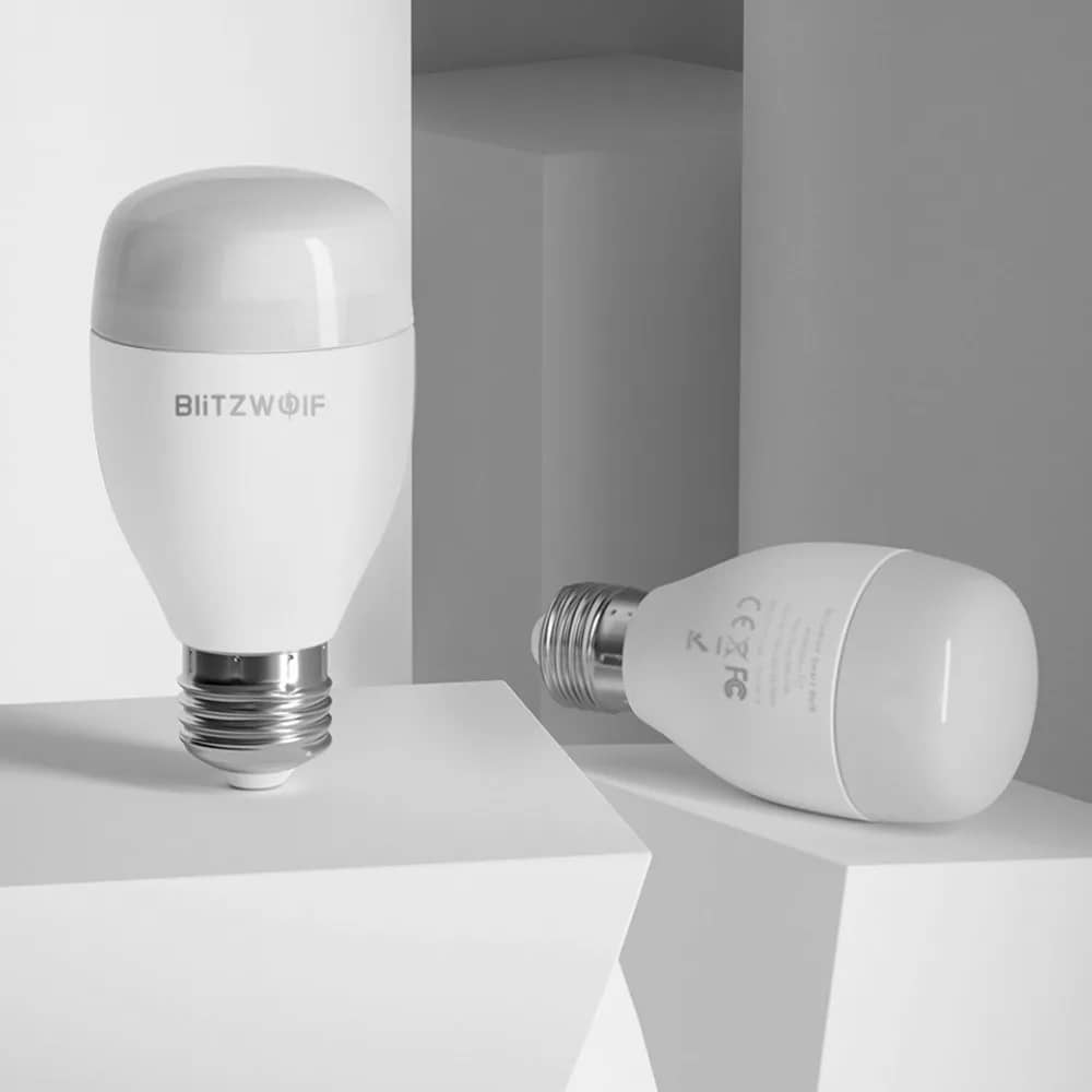 BlitzWolf BW-LT27 Smart Wi-Fi LED Bulb – E27, 9W, 850 lm, RGB, Voice Control – Adjust the Light Temperature to Suit You