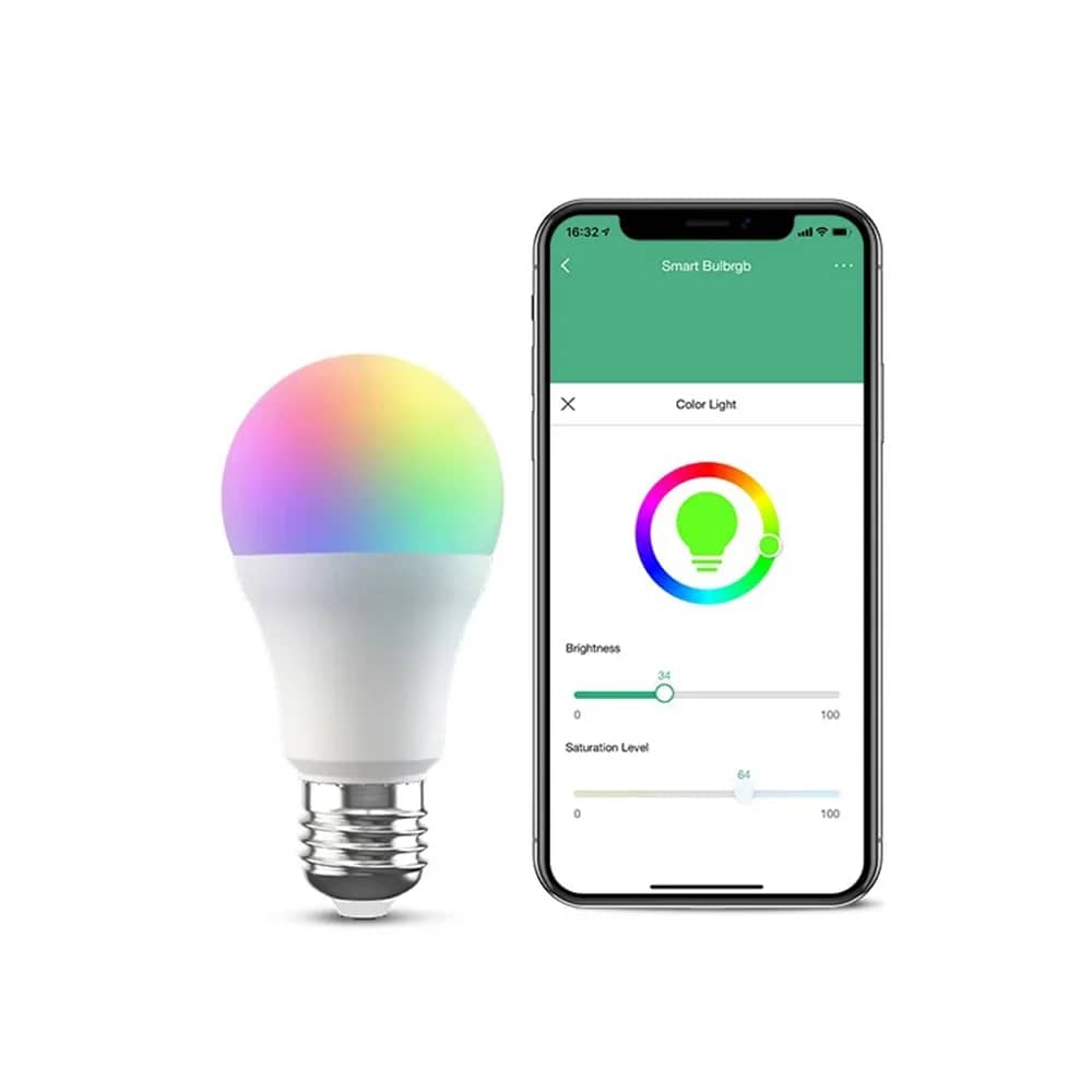 BroadLink LB27 Smart Wi-Fi Light Bulb – A60, 800 lm, Dimmable, 10W, App Control – Brightness Adjustment