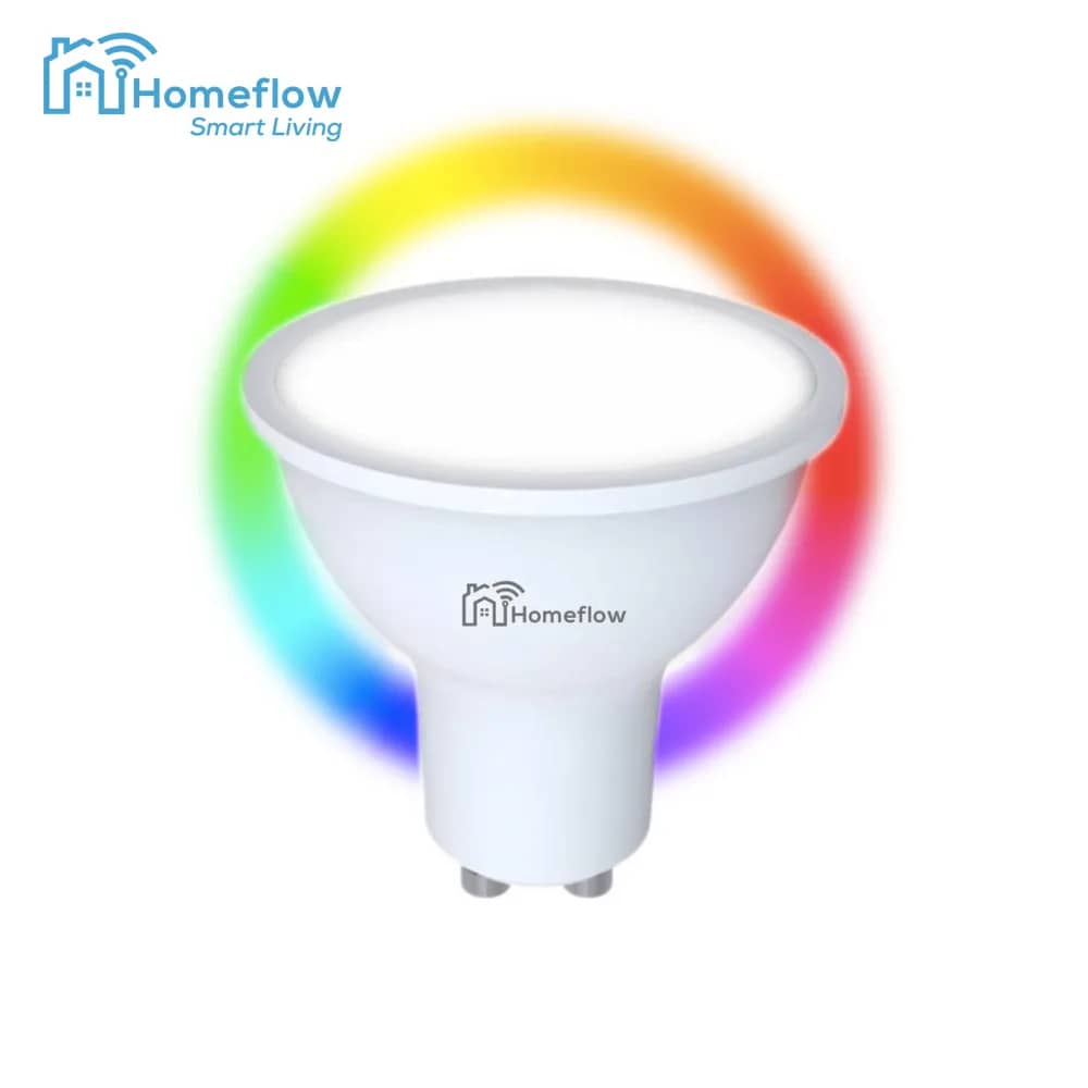 Homeflow B-5001 Smart Wireless LED Bulb – GU10, 5W (35W), 300lm, RGB, Dimmable, Smartphone Control