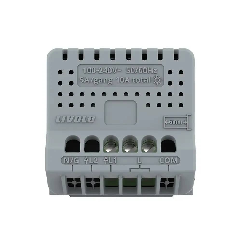 Livolo 1 Gang Touch Dimmer Switch Module – Zigbee EC Protocol (C7-VL-FC1D1Z2-2G) – LED Status Indicator