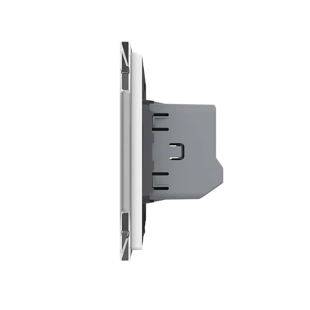 Livolo 1 Gang Touch Light Switch with Glass Frame – Zigbee EC Protocol – White — image 3