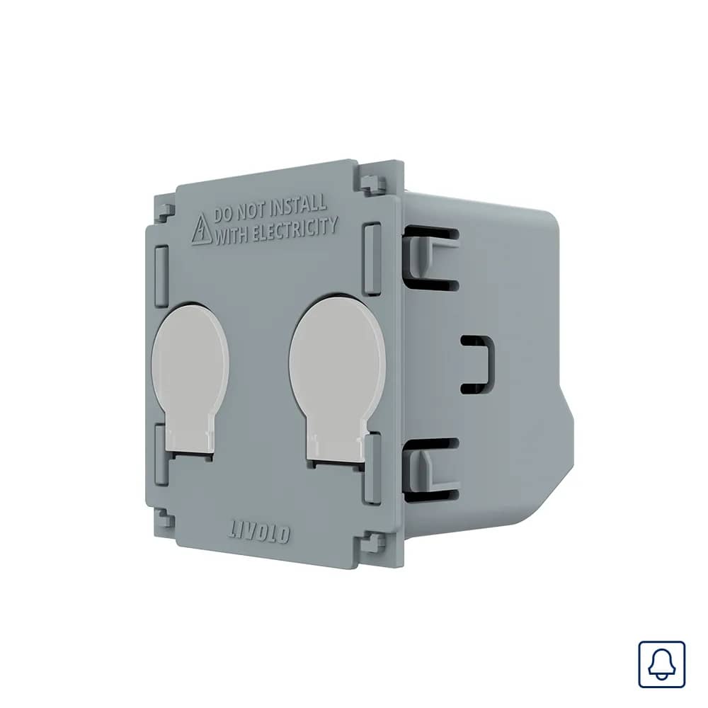 Livolo 2 Gang Momentary (Reset) Touch Switch Module – New Series VL-FC2B-2G