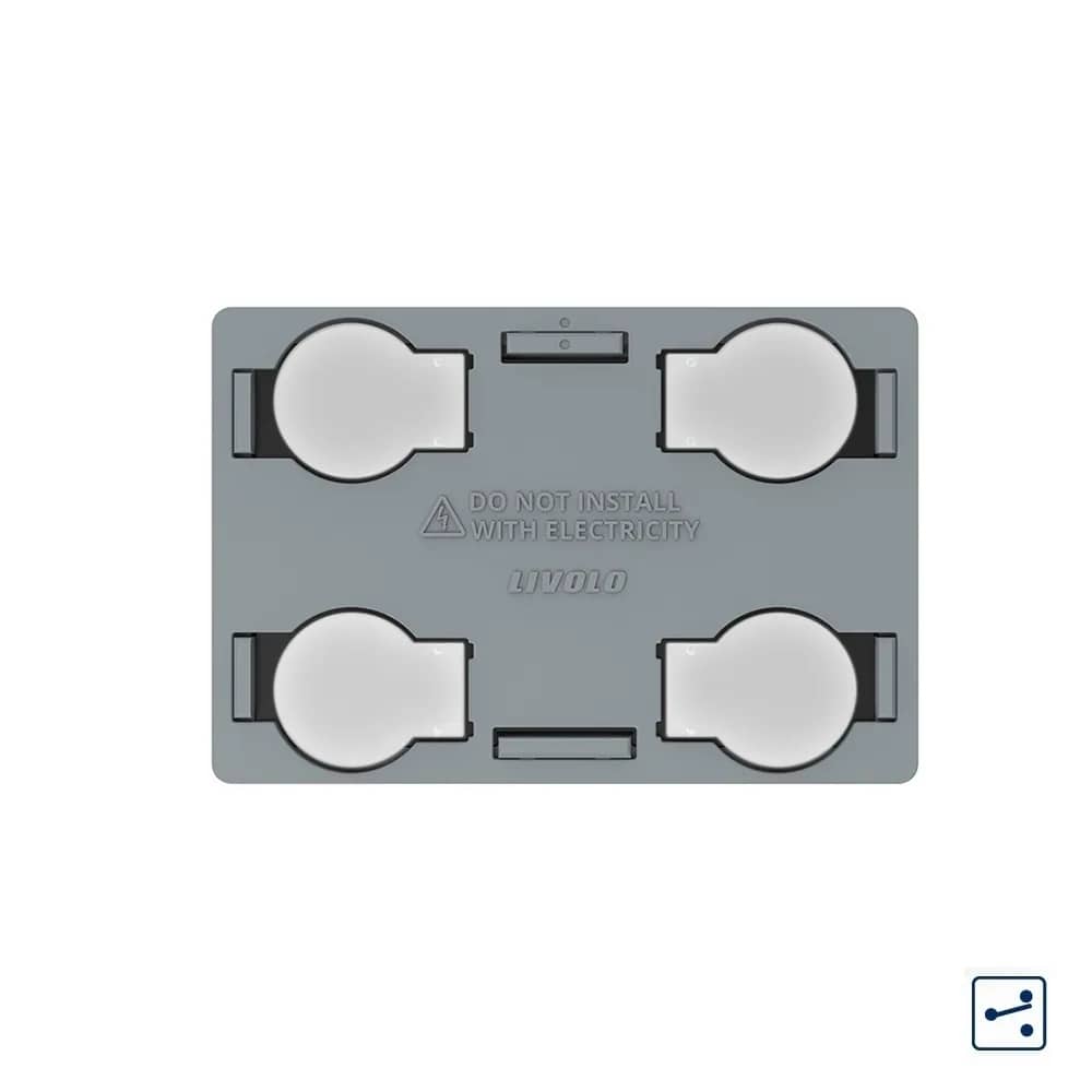 Livolo Touch Light Switch Module – 4 Gang 2-Way / Intermediate (Cross), Italian Standard