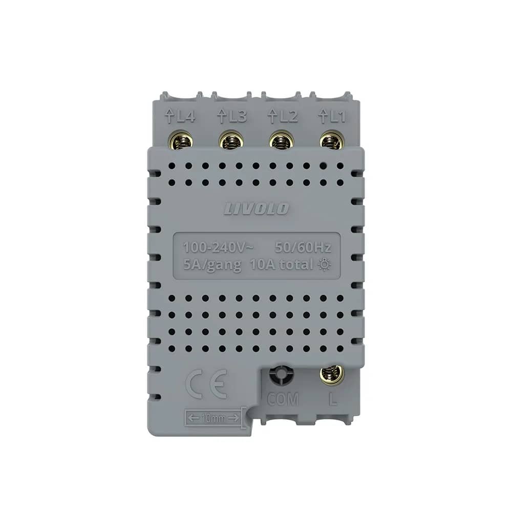 Livolo 4 Gang Touch Light Switch Module – Italian Standard (C9-VL-FC4-3G) — image 3