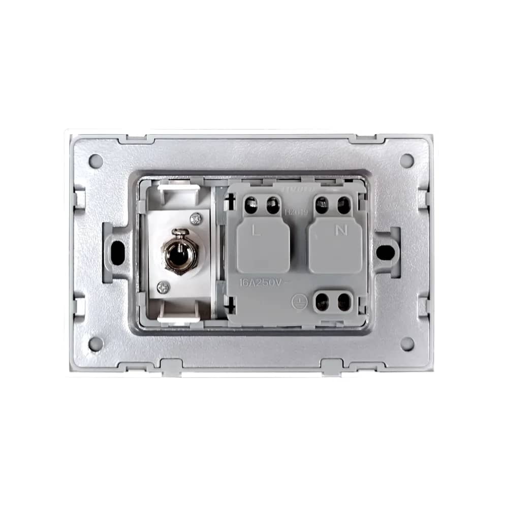 Livolo Glass Frame Schuko Socket with TV Socket – Single – Exceptional Quality