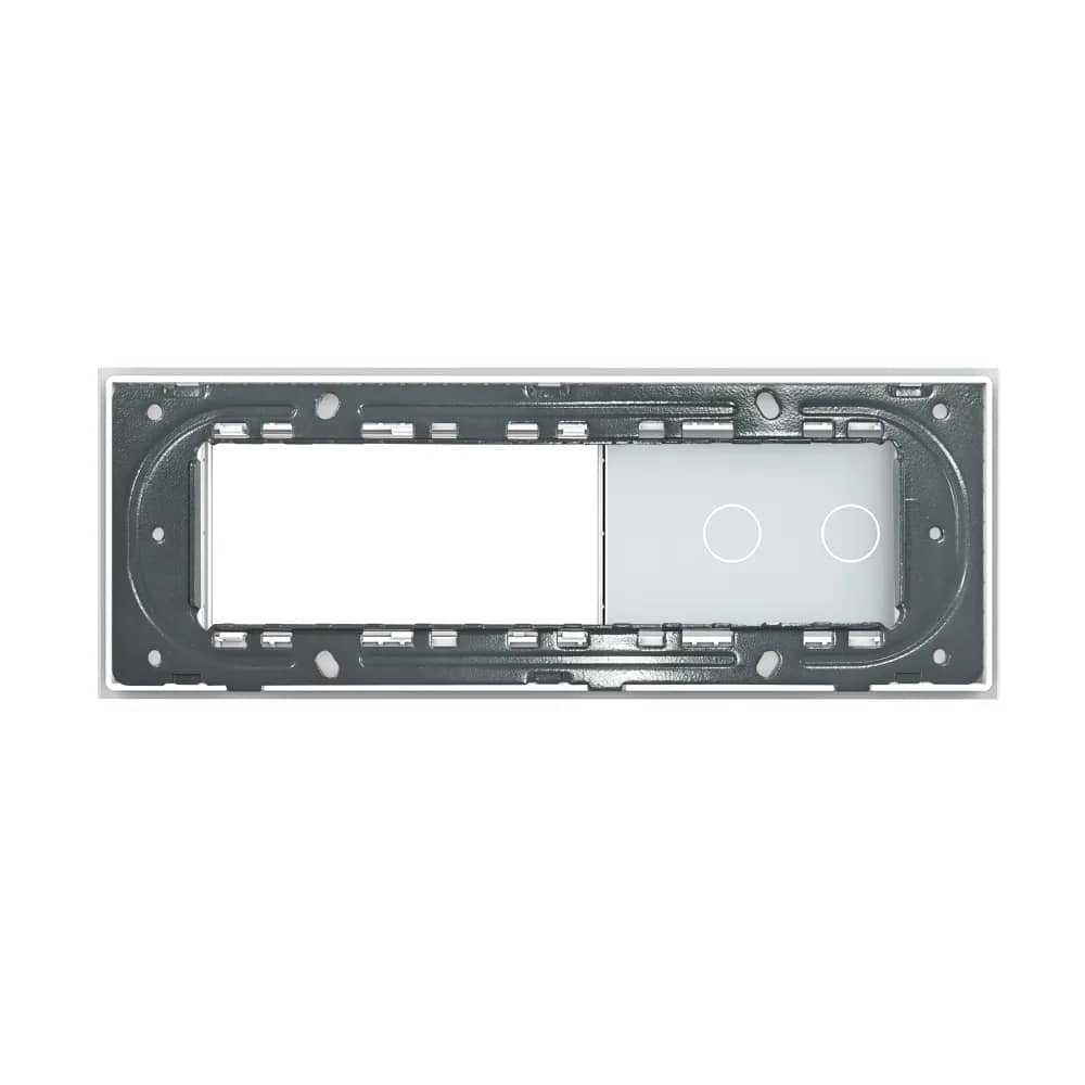 Livolo Glass Panel for 2 Gang Touch Light Switch with 2 Sockets – Italian Standard, 6/7M – Dimensions