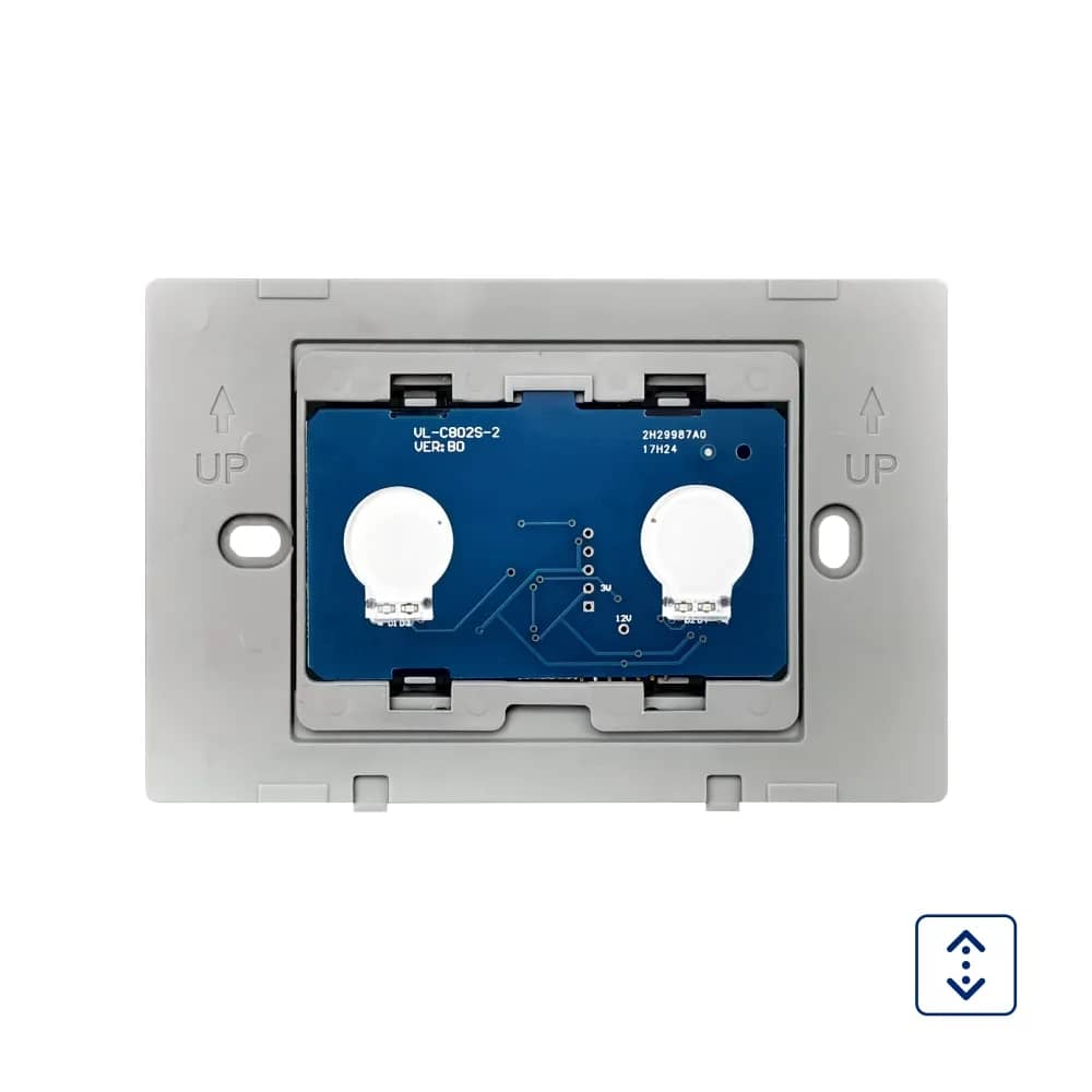 Livolo Glass Touch Curtain Switch – Italian Standard, VL-C902W-82 – Black — image 5