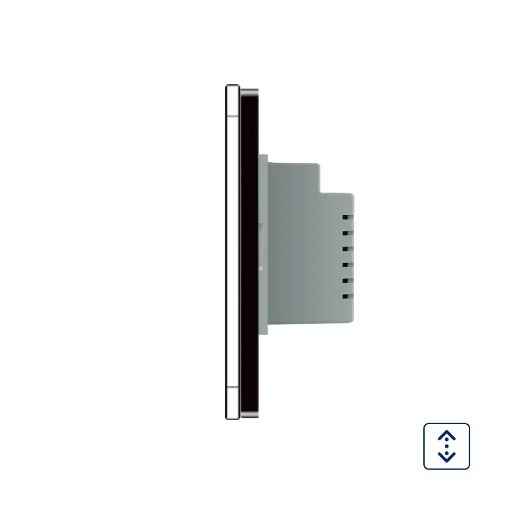 Livolo Glass Touch Curtain Switch – Italian Standard, VL-C902W-82 – Black — image 3