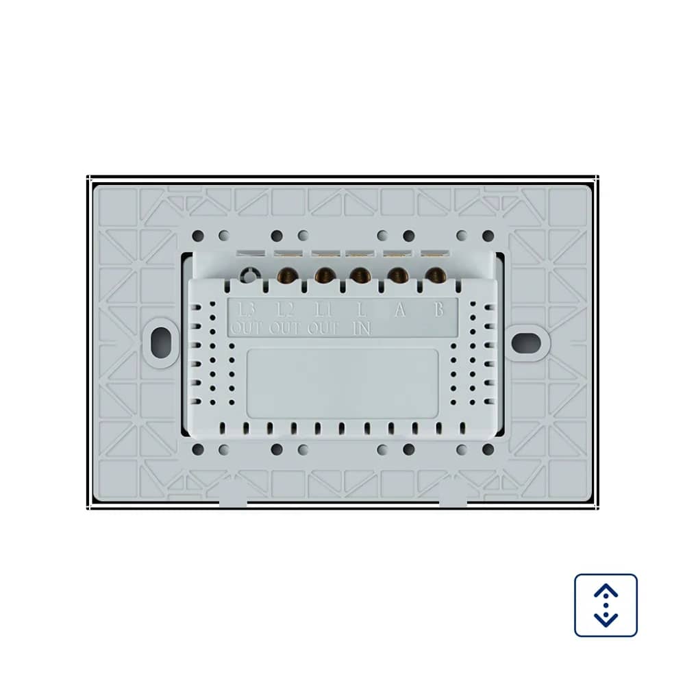 Livolo Glass Touch Curtain Switch – Italian Standard, VL-C902W-82 – Black — image 4