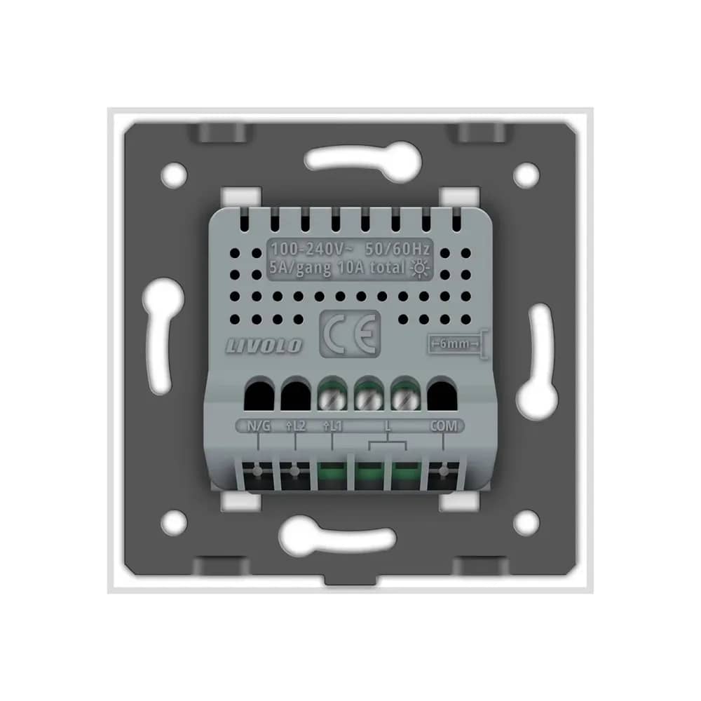 Livolo Glass Touch Dimmer Light Switch – 1 Gang, Zigbee EC Protocol – White — image 3