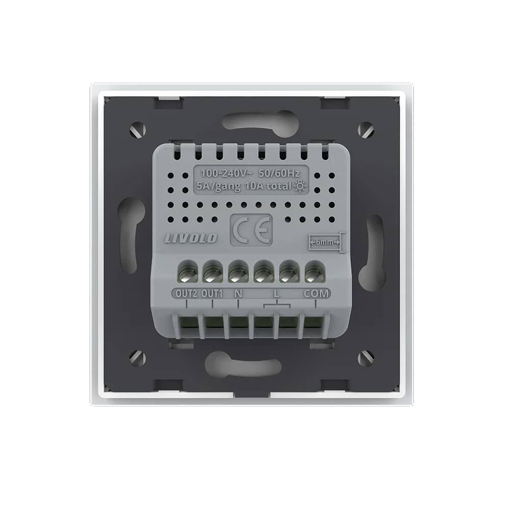 Livolo Glass Touch Double Curtain Switch – ZigBee EC Protocol – Wiring Diagram