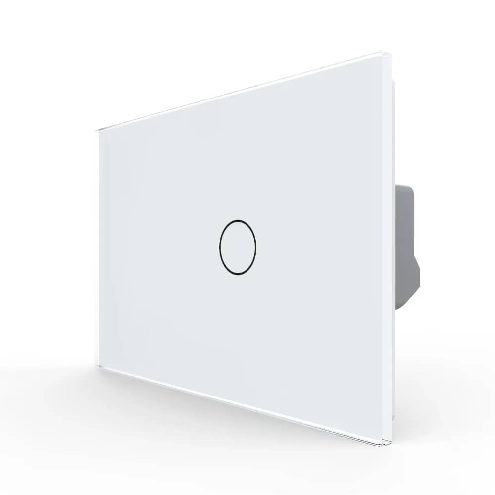 Livolo Glass Touch Light Switch – 1 Gang, Italian Standard – New Series (VL-FC1-2G-3W)