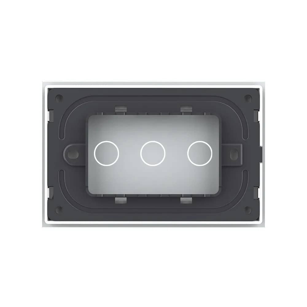 Livolo Glass Touch Light Switch Panel – 3 Gang, Italian Standard – New Series – Durable, Fade-Resistant Glass