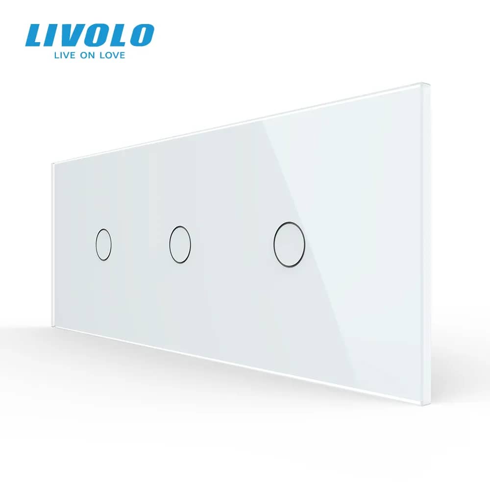 Livolo Glass Touch Light Switch Panel – 3 Gang, Italian Standard – New Series – Structure