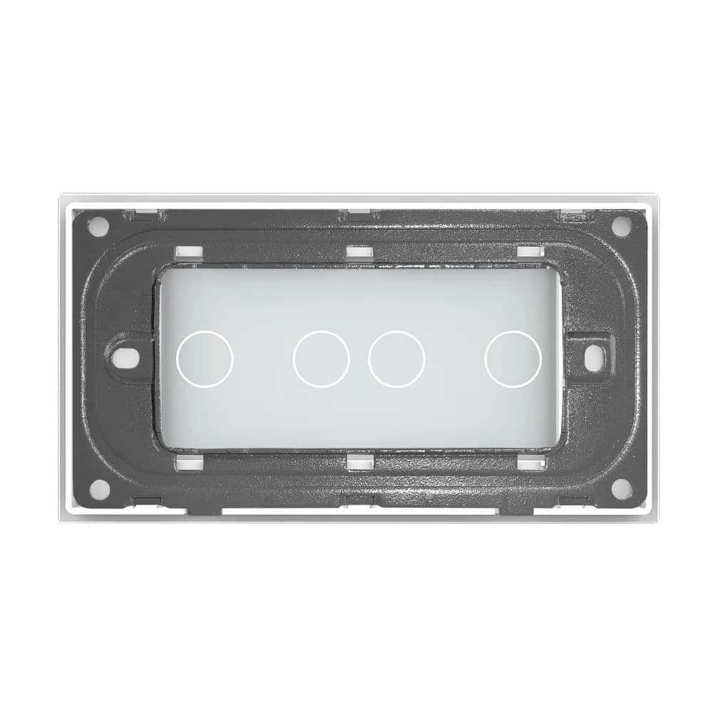 Livolo Glass Touch Light Switch Panel – 2 Gang + 2 Gang, Italian Standard 4M – Dimensions