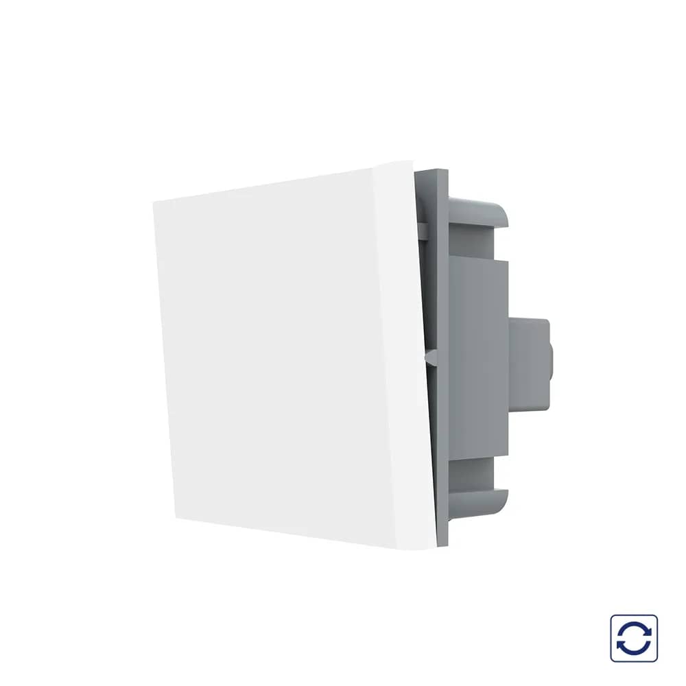 Livolo Mechanical 1 Gang Push Button Switch Module with Reset (Momentary), 2 Modules – New Series
