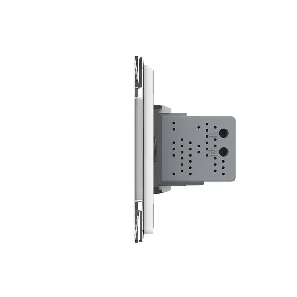 Livolo Single Socket with USB – Italian Standard, Glass Frame – Exceptional Quality