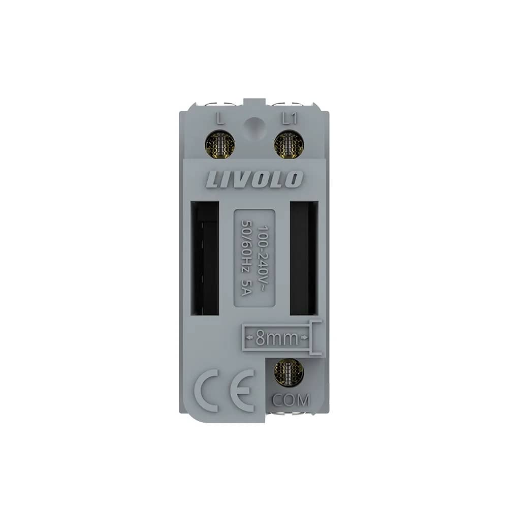 Livolo Touch 2-Way / Intermediate Light Switch Module – 1 Gang, 1M Italian Standard, Zigbee EC – Wiring Diagram