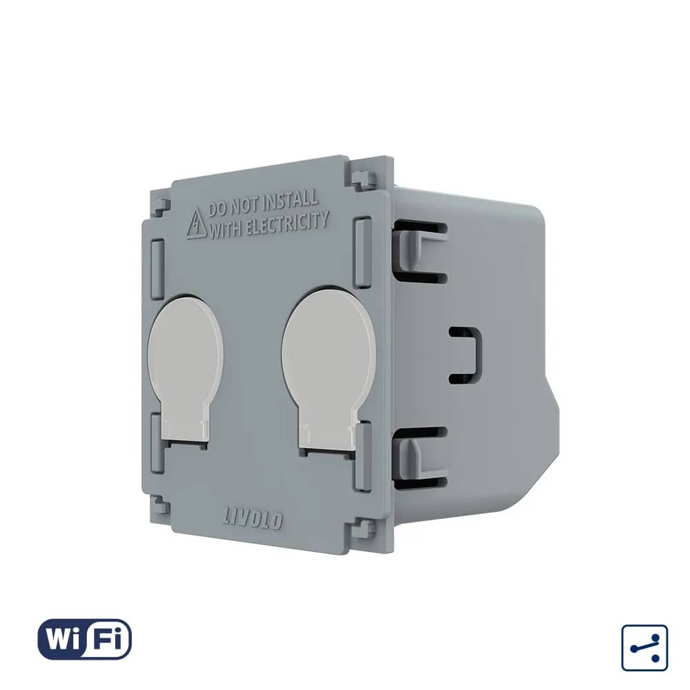 Livolo Wi-Fi Touch 2 Gang 2-Way / Intermediate Light Switch Module – New Series C7-VL-FC2SNY-2G
