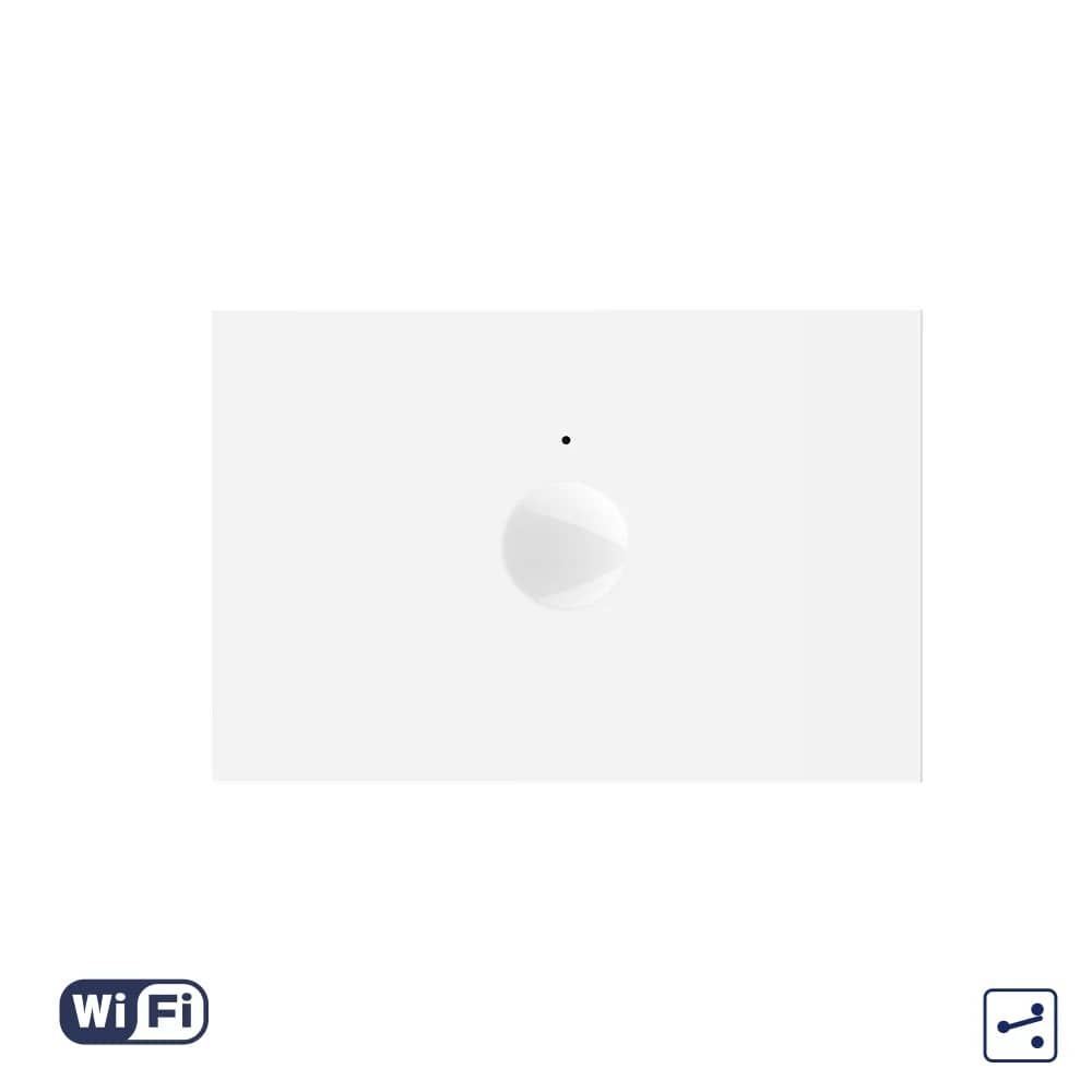 Livolo Wi-Fi Touch Light Switch Module – 1 Gang 2-Way / Intermediate, Italian Standard – New Series, White