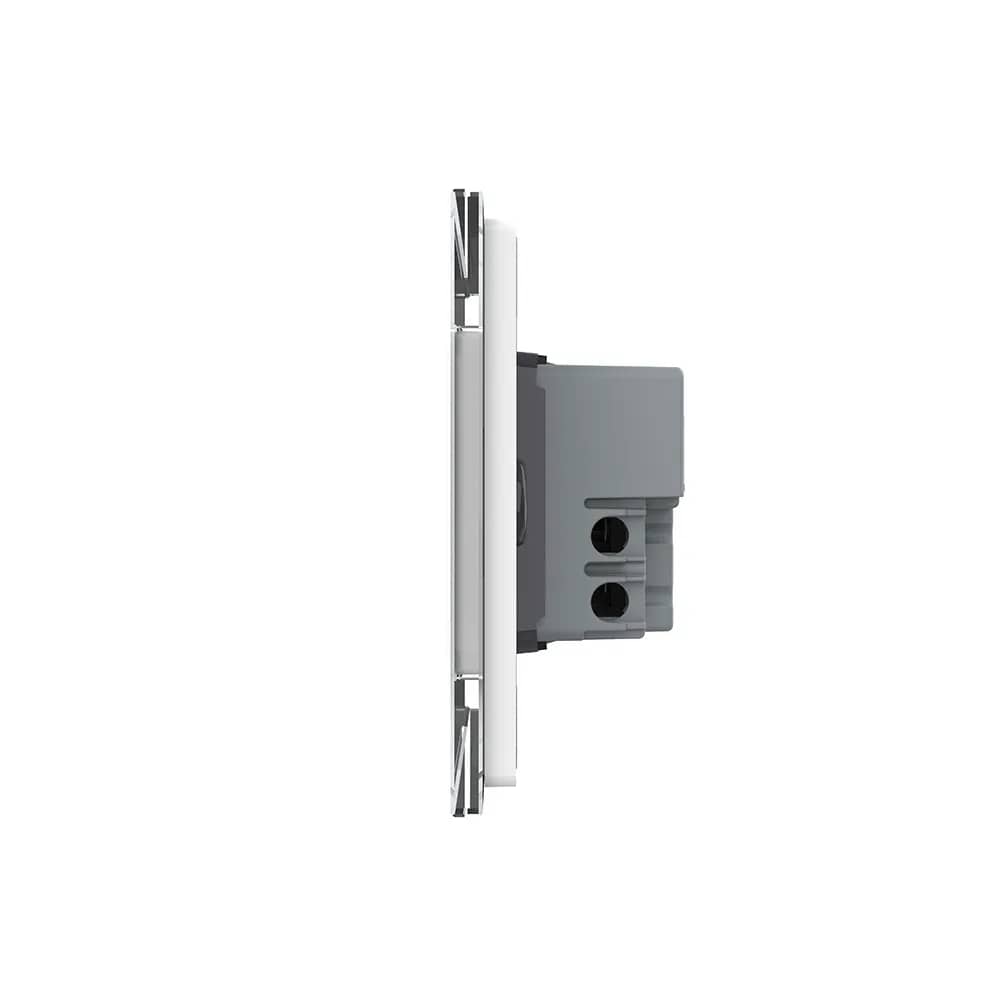 Livolo Glass Touch Light Switch – 1 Gang, Italian Standard – New Series (VL-FC1-3WP-11) – Touch Sensor