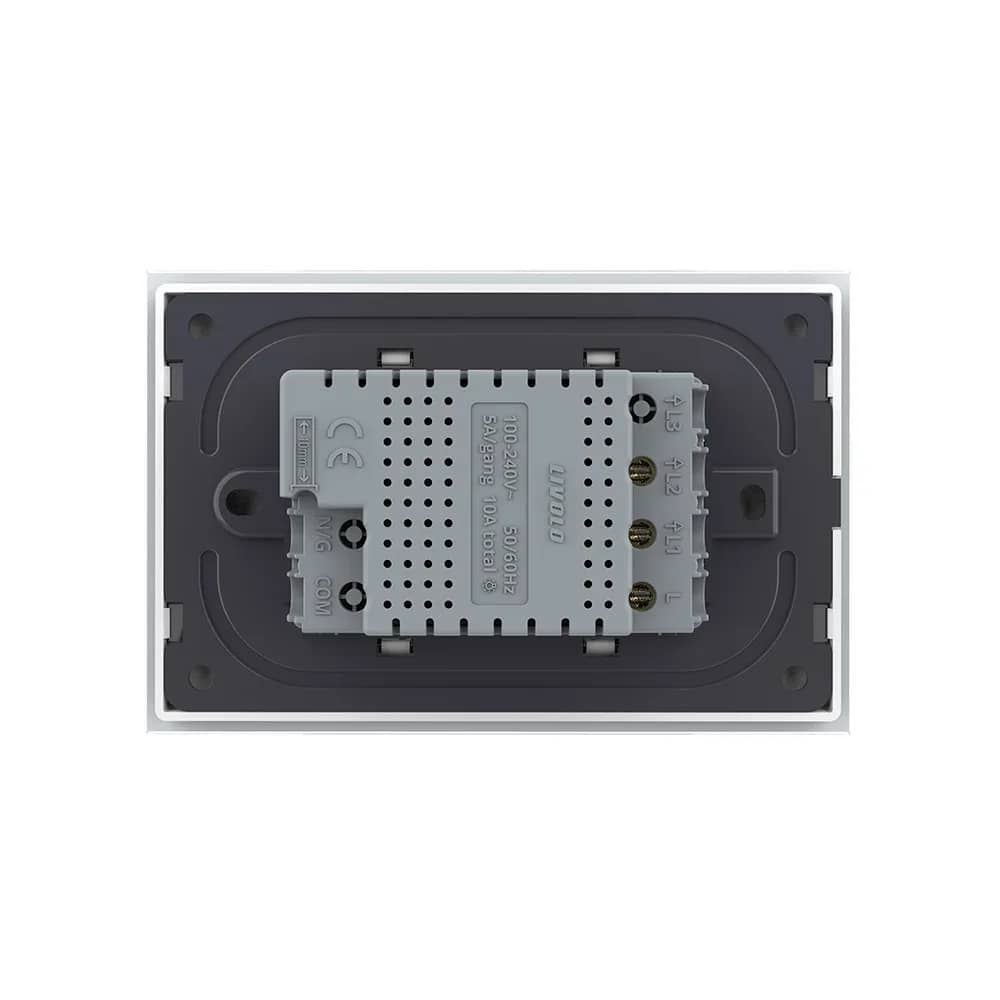 Livolo Wireless Glass Touch Light Switch – 2 Gang, Italian Standard – New Series – No Unnecessary Wiring