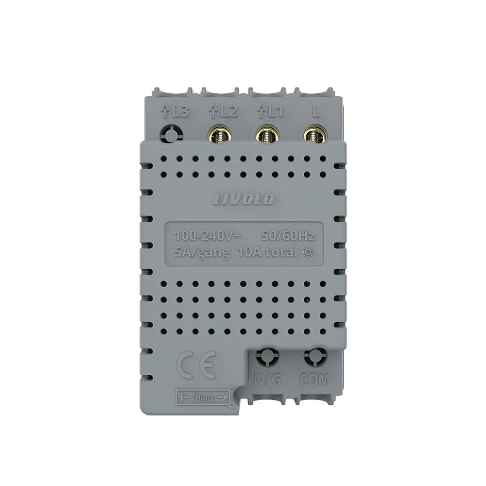 Livolo Wireless Touch Light Switch Module – 2 Gang, Italian Standard, New Series – White — image 4