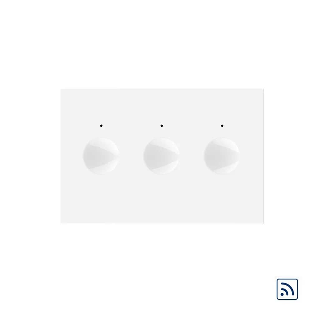 Livolo Wireless Touch Light Switch Module – 3 Gang, Italian Standard, New Series – White — image 1