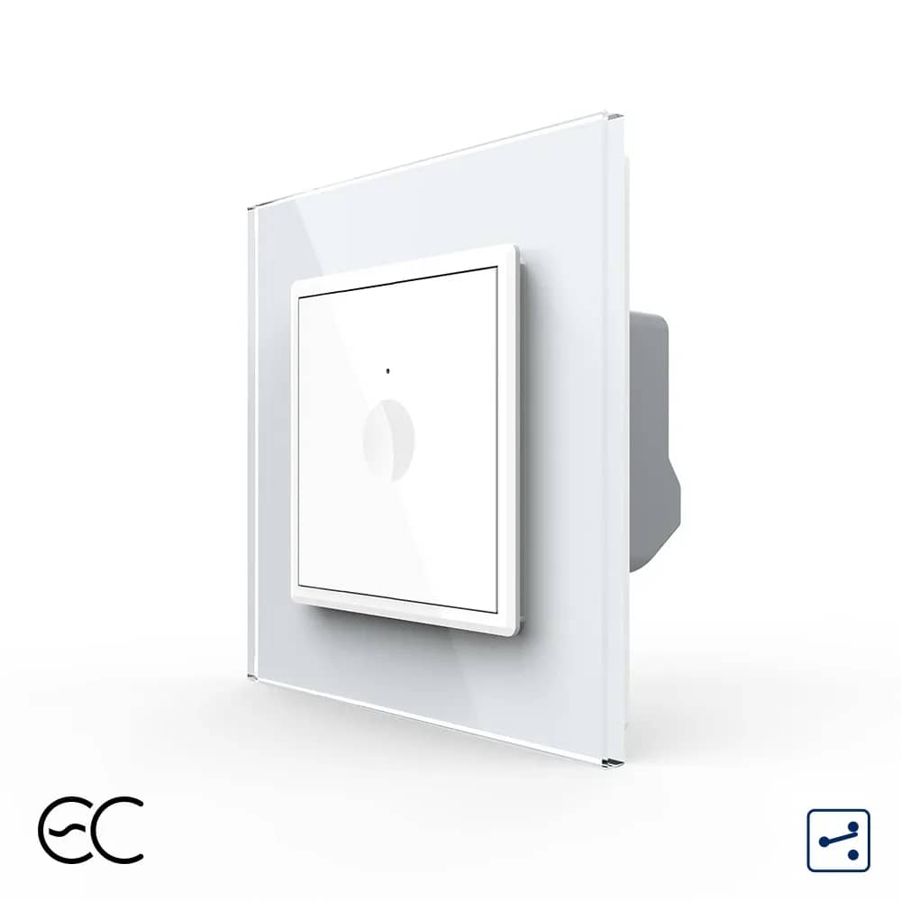 Livolo Zigbee EC Touch Light Switch with Glass Frame – 1 Gang 2-Way / Intermediate