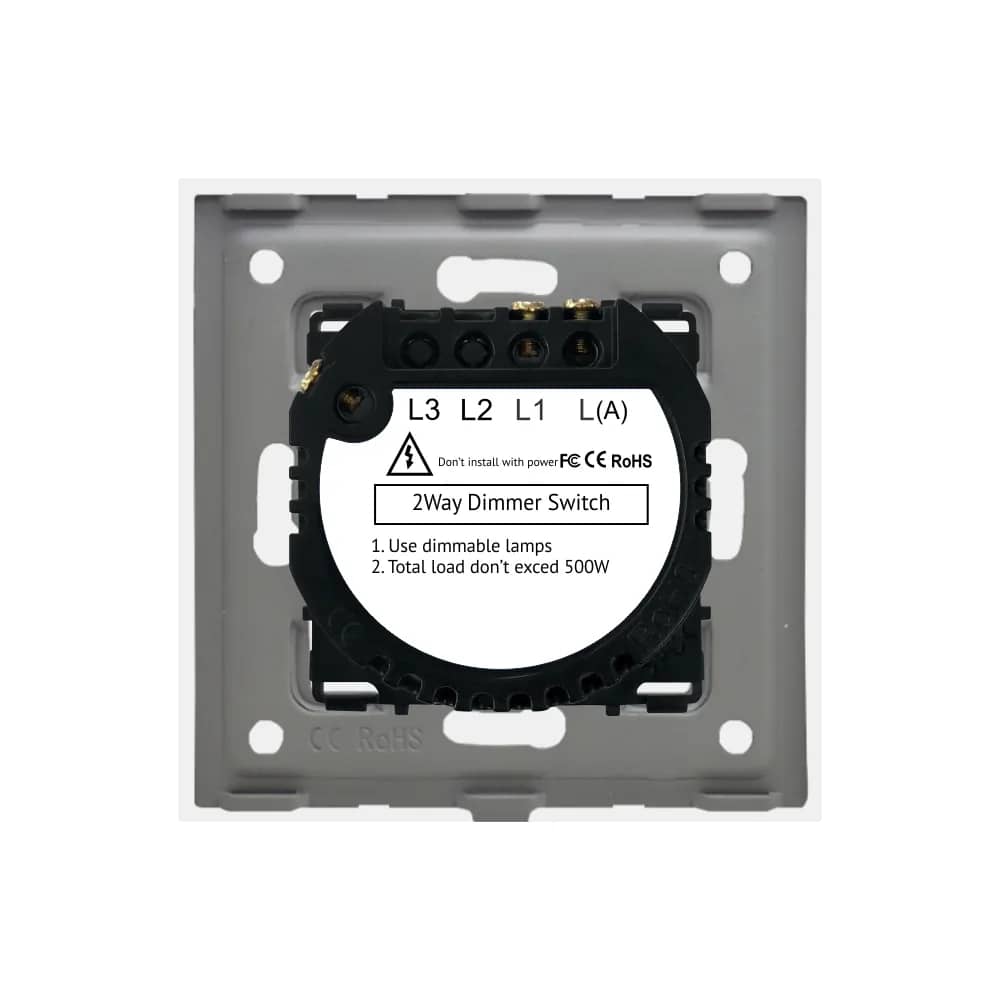 Luxion 1 Gang 2-Way / Intermediate Dimmer Touch Light Switch with Aluminium Frame – Key Features