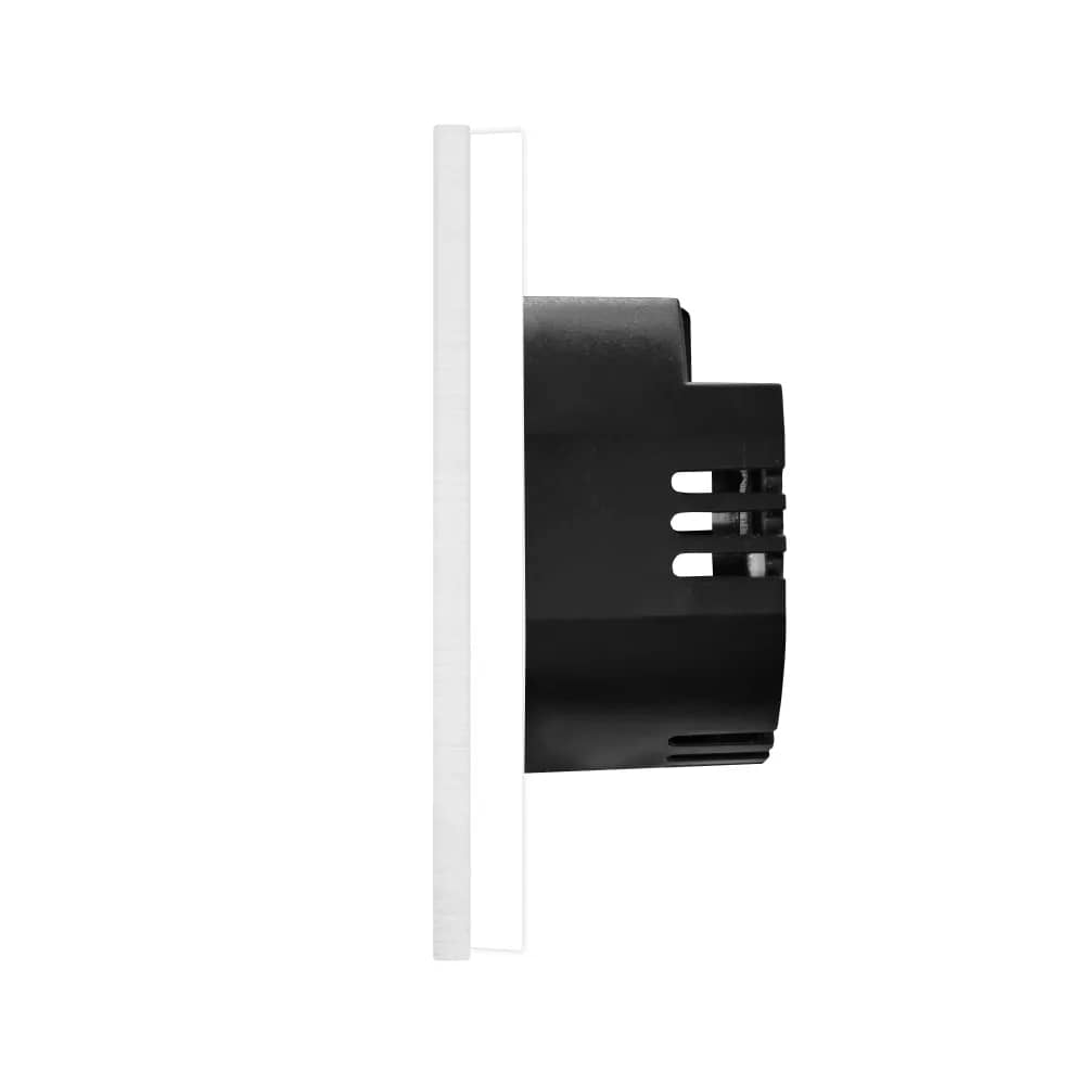 Luxion Glass Touch Dimmer Light Switch with Aluminium Frame – 2 Gang – Adjust the Light with a Simple Touch