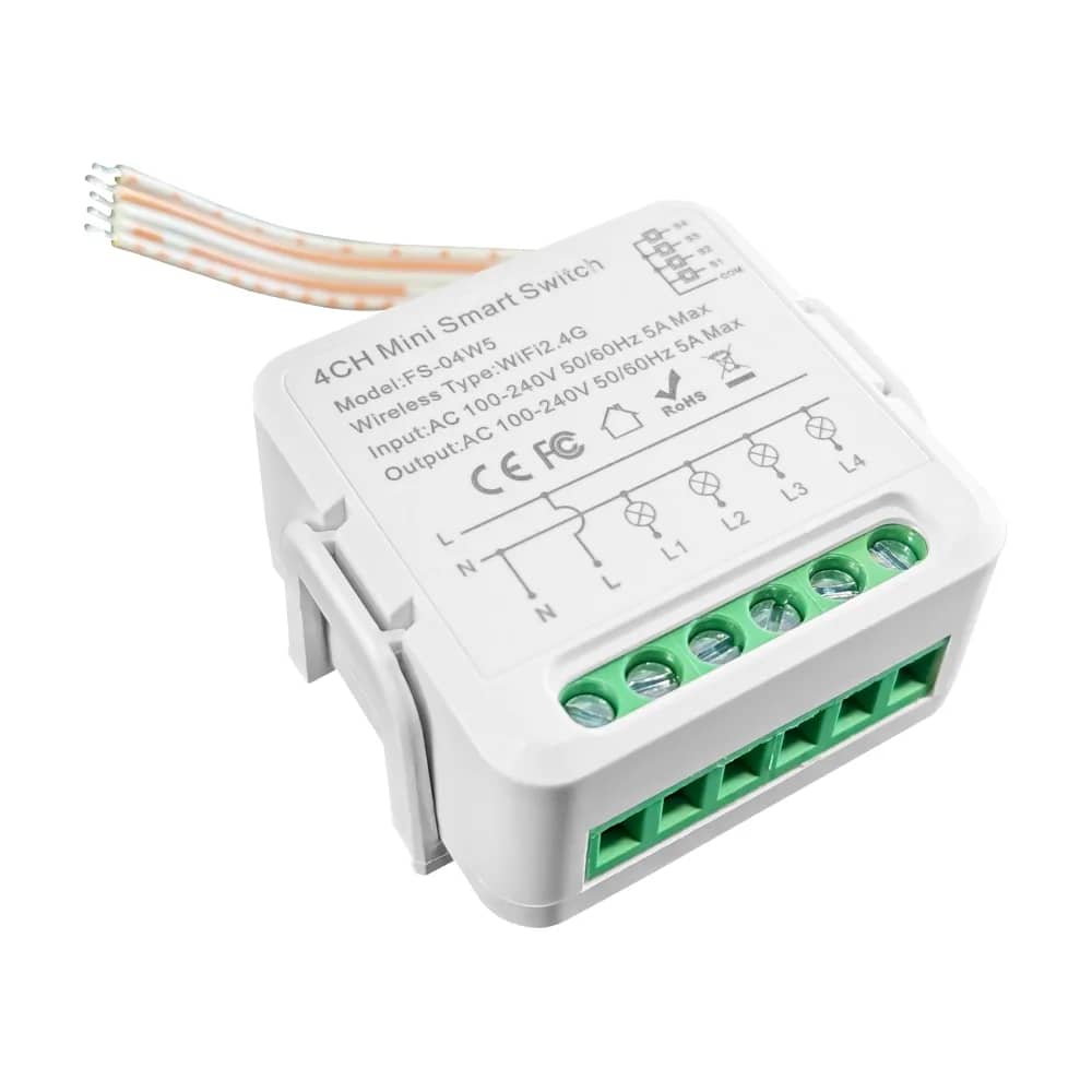 Luxion 4-Channel Wi-Fi Smart Relay with Timer and App Control – LX-R4CH — image 3