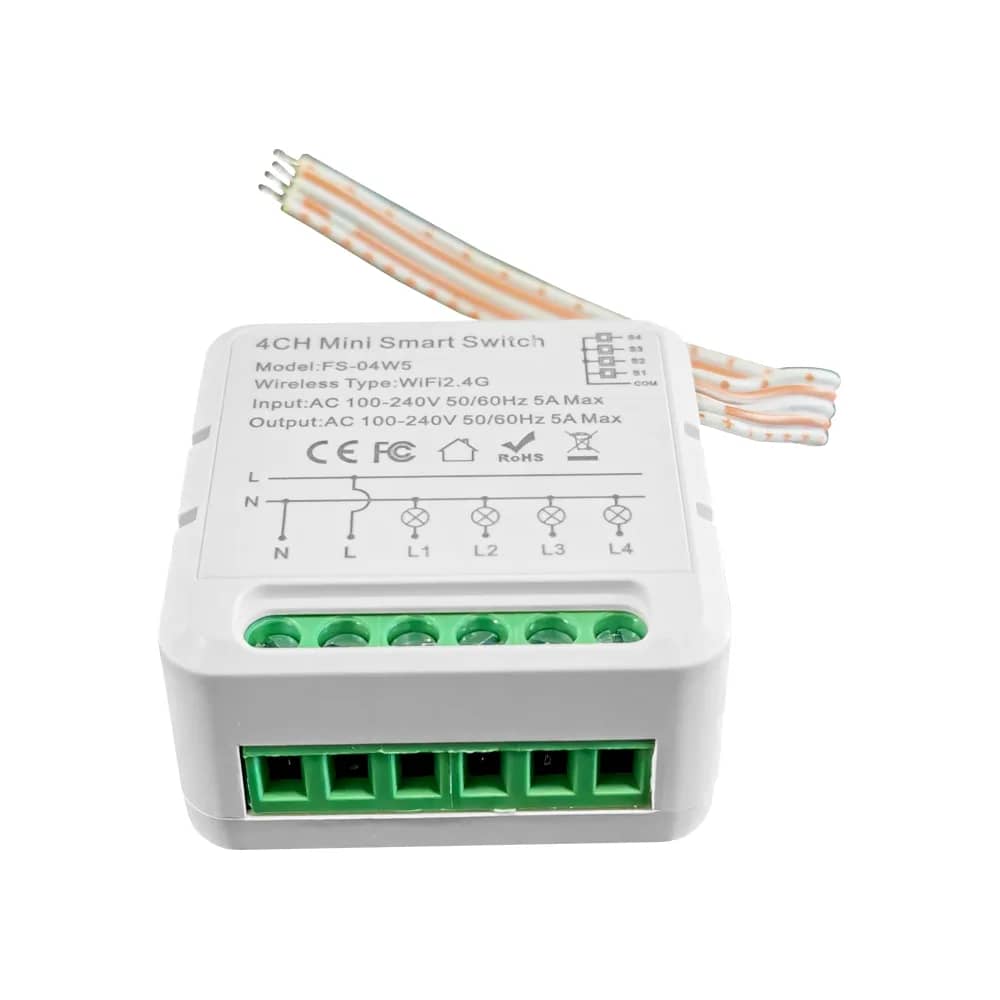 Luxion 4-Channel Wi-Fi Smart Relay with Timer and App Control – LX-R4CH — image 5