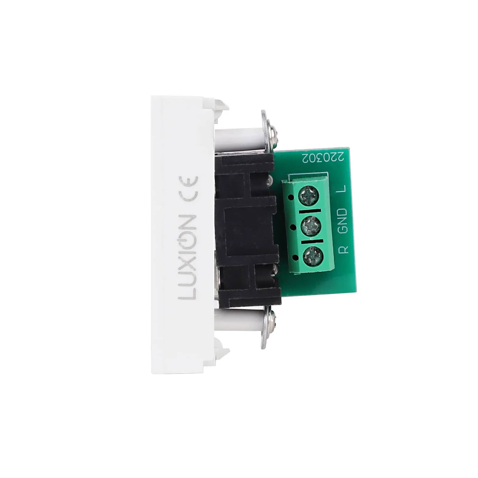 Luxion Audio Socket Module 1M – Italian Standard – White — image 3