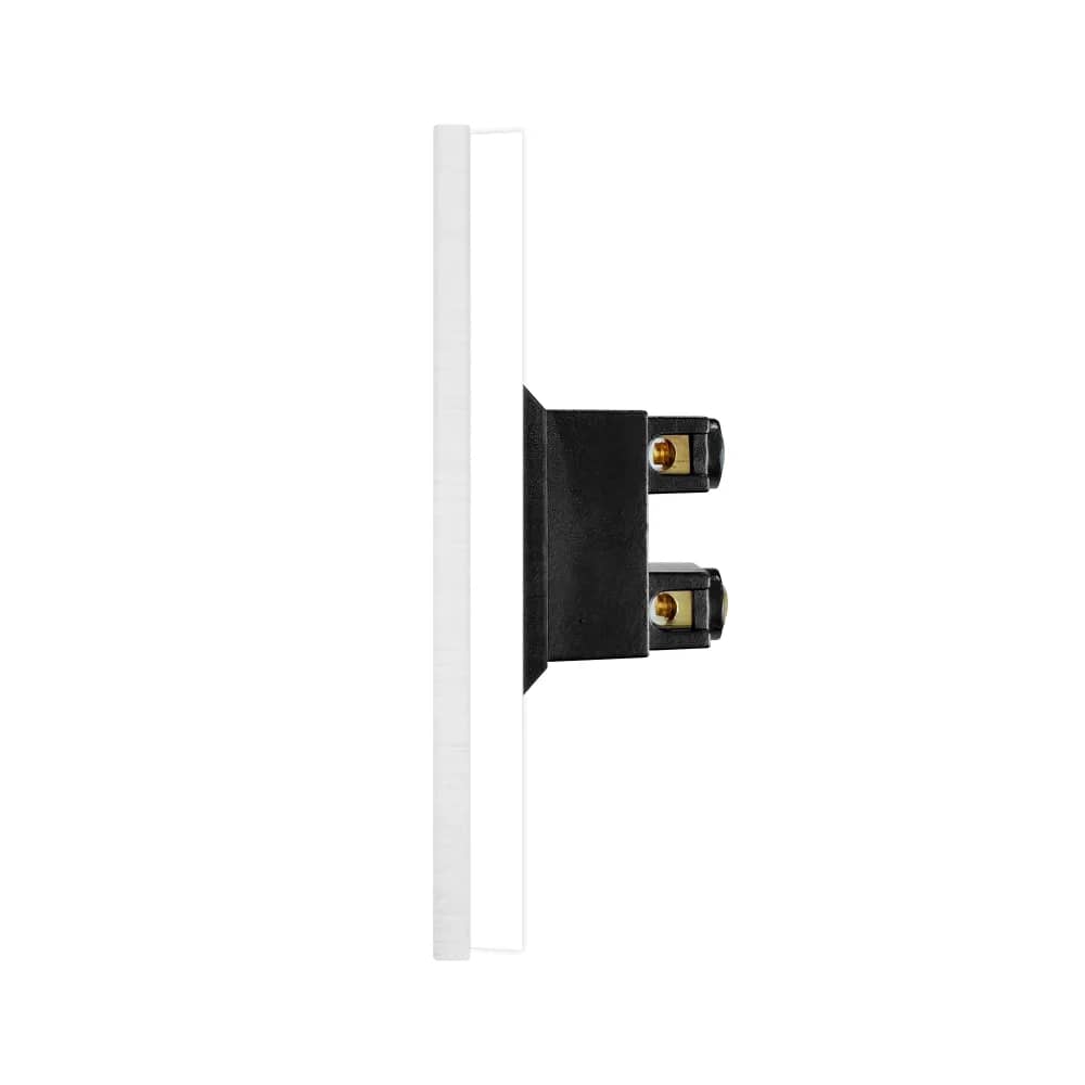 Luxion Double Socket with Slim Modules and Aluminium Frame – Structure