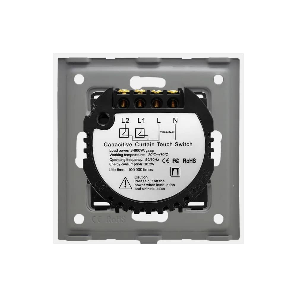 Luxion Glass Touch Curtain Switch – White — image 4