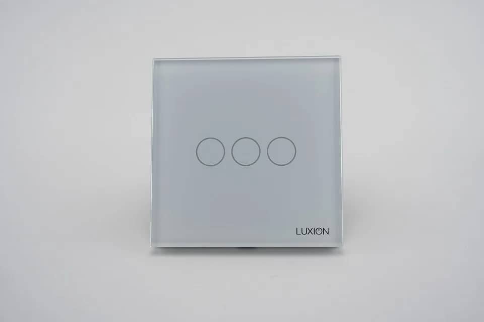 Luxion Glass Touch Light Switch – 3 Gang, 500W – Structure