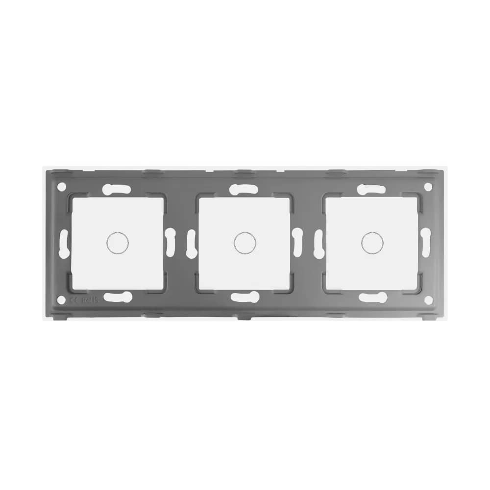 Luxion Glass Touch Light Switch Panel – 1 Gang + 1 Gang + 1 Gang – White — image 4