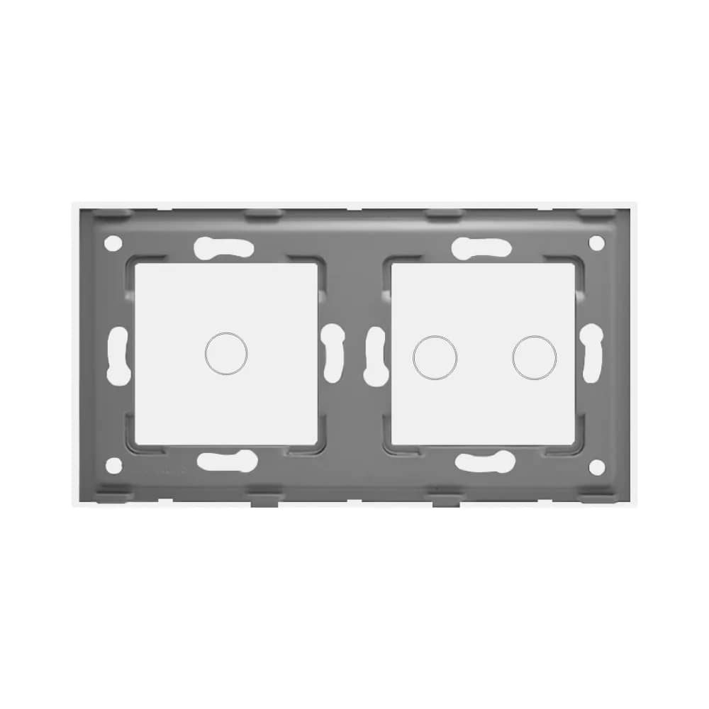 Luxion Glass Touch Light Switch Panel – 2 Gang + 1 Gang – White — image 4